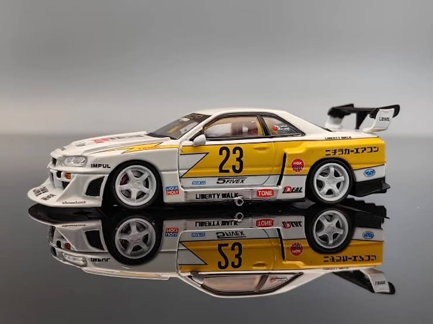 1/64 CM Nissan LBWK ER34 スーパーシルエット CM Model 1:64 Nissan Skyline ER34 LBWK Super Silhouette